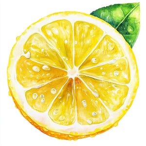 12 Zitronenscheiben Clipart | Aquarell Zitrone Illustration | Zitrusfrucht Kunst | Zitrone Digitaler Download | Frisches Obst Gelb Zitrone Druck