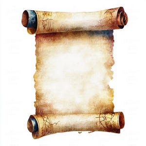 12 imágenes prediseñadas de acuarela de pergamino vintage para descargar digitalmente / Imágenes prediseñadas digitales de papel envejecido para álbumes de recortes, invitaciones, mapas de fantasía y manualidades.
