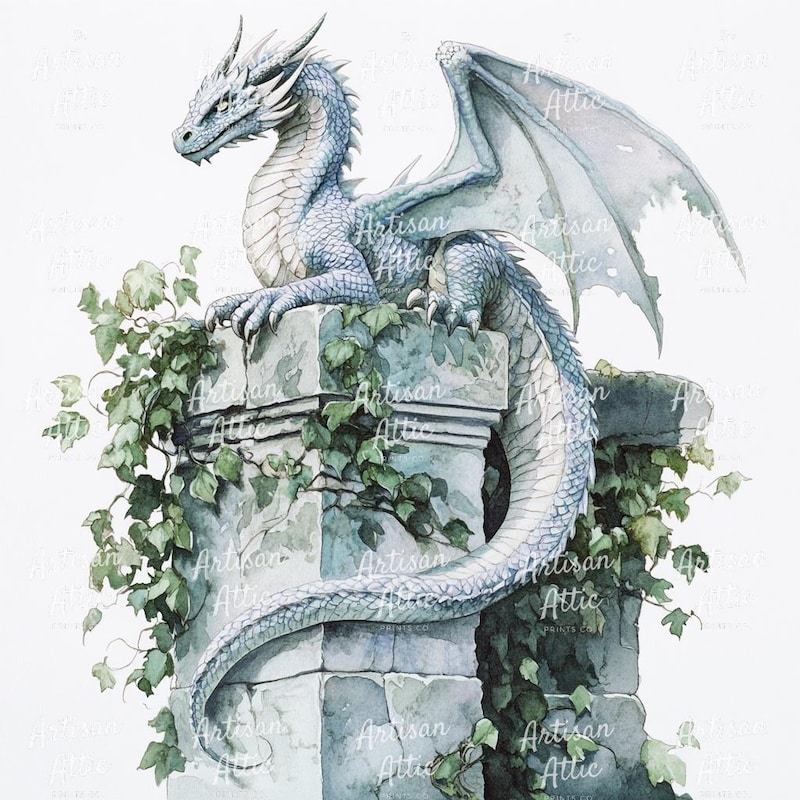 Crimson Colossal Blue Dragon - Etsy Canada