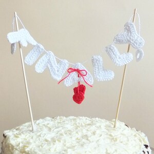 Finalmente topper de pastel para el día de la boda Cartas de ganchillo topper de pastel Decoración única de pastel de boda Decoraciones de boda divertidas Decoración de fiesta de compromiso