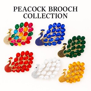 Luxury Peacock Brooch – Multicolor Crystal Rhinestone Pin, Elegant Animal Jewelry, Gold Plated Bird Brooch, Statement Gift for Women