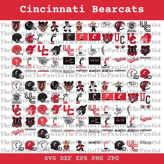 Bearcats SVG Bundle, Cincinnati Football, SVG Bundle, Cricut, Printable, University, College, Basketball, Svg Png Pdf, Download