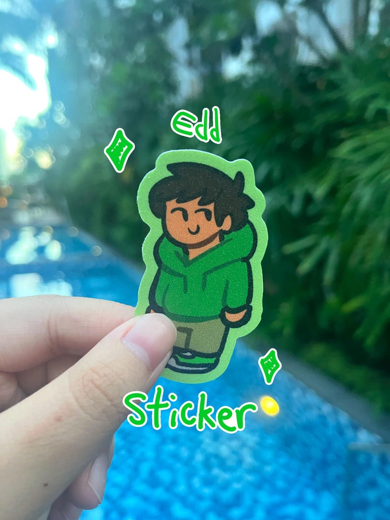 Eddsworld Frosted Glitter Stickers Edd Tom Matt Tord EW - Etsy