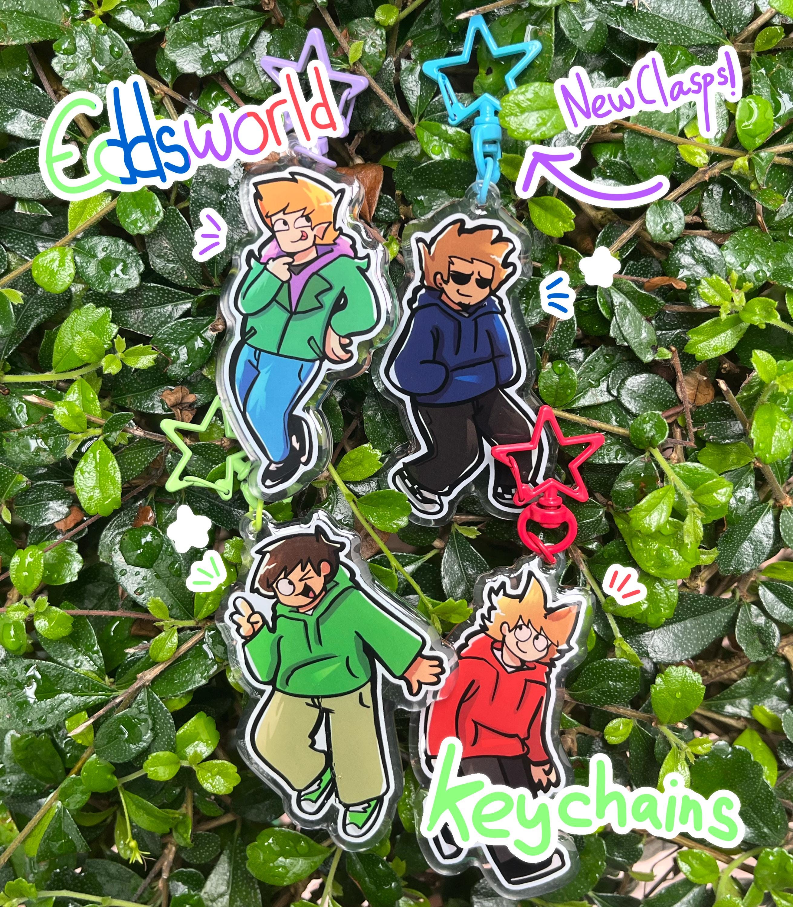 EDDSWORLD Fan-made Acrylic Epoxy Keychains Ew Tord Ew Tom Ew Edd Ew Matt