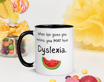 Neurodiversity Mug, Dyslexia Mug, Melons Mug, 11oz