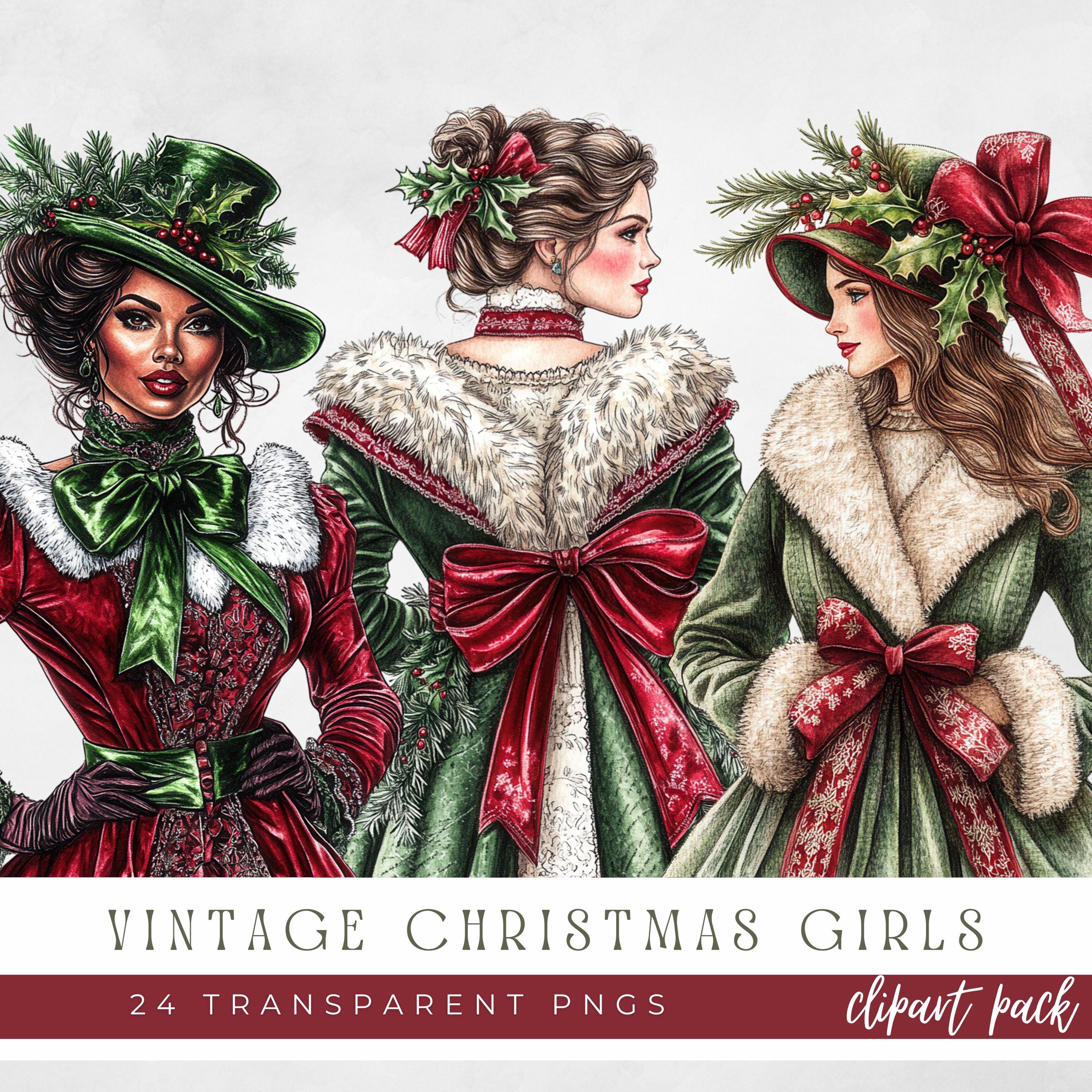 christmas dress clipart Christmas Gown Clipart Graphic by Digital Paper Packs Creative Fabrica