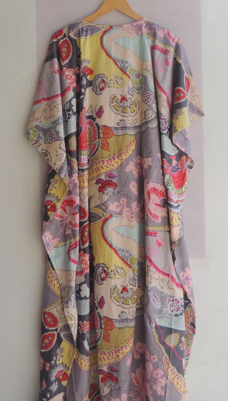 Indien Rose Shibori Nuit Maxi Caftan Robe Femmes Vêtements Robe Long Caftan