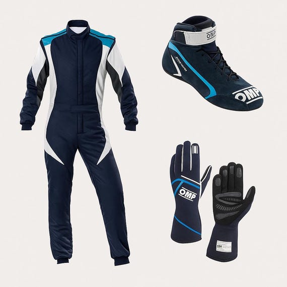 Go Kart Racing Suit Complete Kit Digital Printed Level2 With Kart Shoes & Gloves