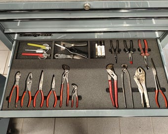 Custom Laser Cut Foam Tool Organizer Inlay: Toolbox, Drawer, Garage Storage
