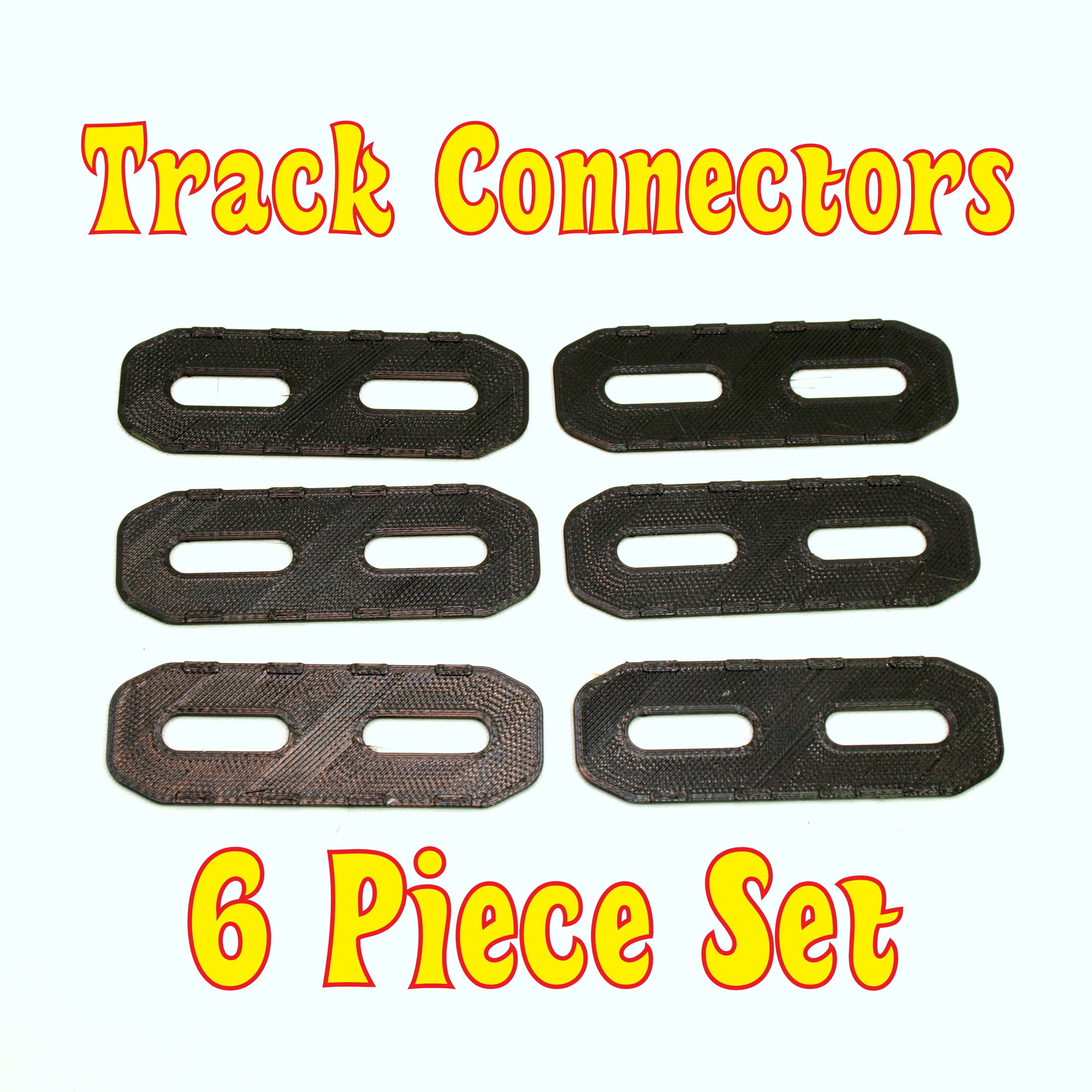 6 pack Hot Wheel Track Connectors, 1:64 Scale Cars, Matchbox
