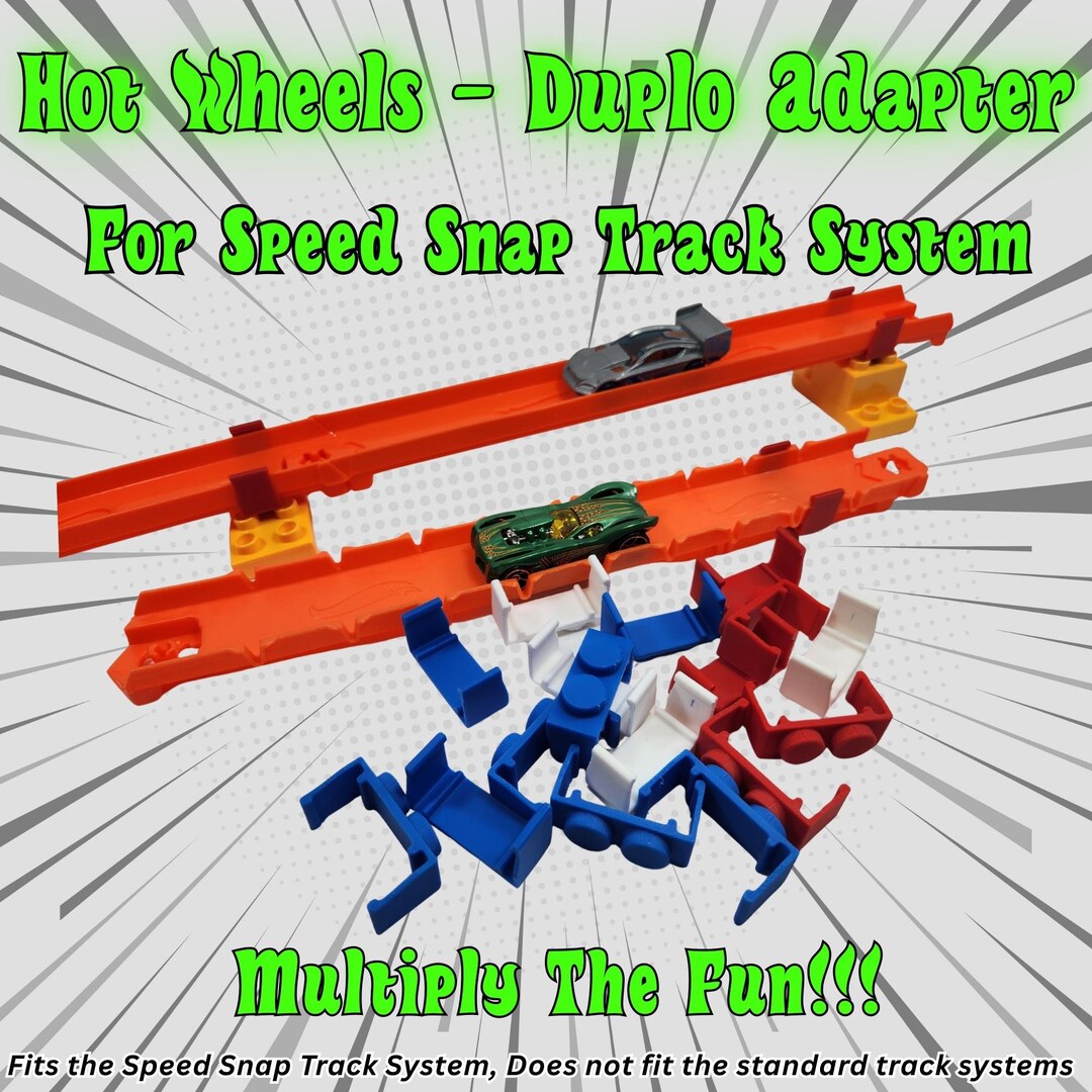 Speed Snap Hot Wheel to Duplo Adapters, 1:64 Scale Cars, Matchbox ...