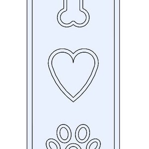 S129 - I Love Dogs Pen Blank, STL 3D Printer Digital Download