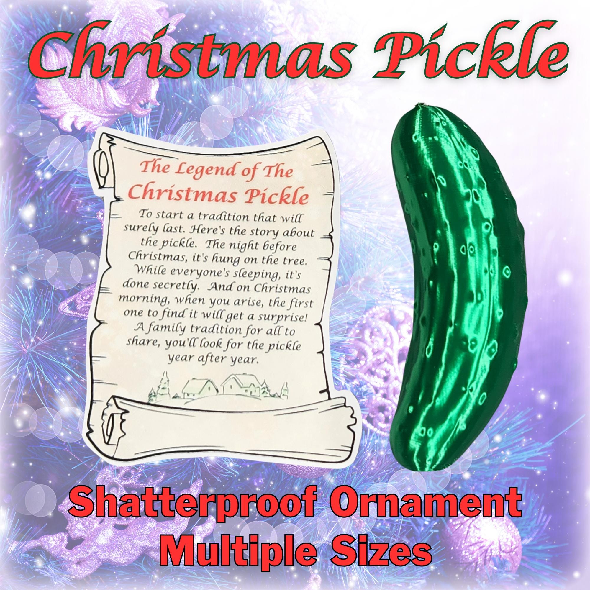 Christmas Pickle Poem - Etsy for Free Printable Christmas Pickle Poem Printable
