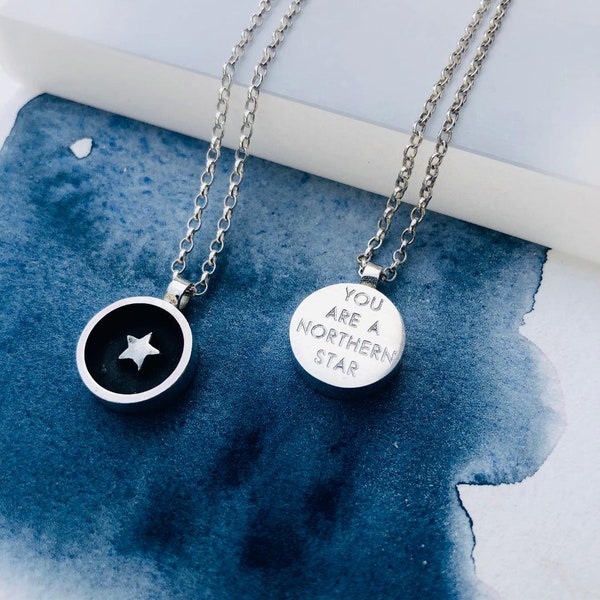 Personalised shining star necklace