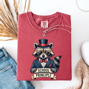Back to School Shirt, Raccoon School Principle T-shirt, Teacher Shirt, Gift for Principal, Teacher Appreciation Shirt, Comfort Colors®