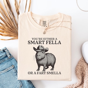 Retro Smart Fella Capybara 90s Shirt, Vintage Distressed Shirt, Funny Gift, Funny Capybara Vintage T-shirt, Washed Shirt