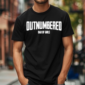 T-shirt papa van meisjes in de minderheid, shirt vaderdagcadeau, shirt nieuwe vader, shirt papa, shirt vader van de VS vlag vader van meisjes