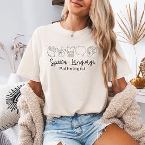 T-shirt logopedist, T-shirt logopedist, shirt logopedist, shirt logopedist, shirt spraaktaal, Comfort Colors®