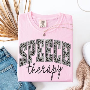 Gift For Therapist, Raccoon Speech Therapist T-shirt, Speech Teacher SLP Gifts, SLP Shirt, Speech Therapist Shirt, Comfort Colors®