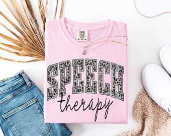 Gift For Therapist, Raccoon Speech Therapist T-shirt, Speech Teacher SLP Gifts, SLP Shirt, Speech Therapist Shirt, Comfort Colors®