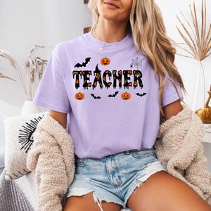 Gift for Teacher, Teacher Shirts, Halloween Teacher Shirt, Halloween Shirt, Spooky Teacher T-Shirt, Halloween Tee, Comfort Colors®