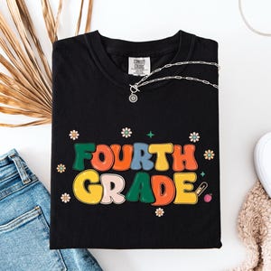 4th Grade Shirt, Fourth Grade Retro Teacher T-shirt, Teacher Shirt, Gift For Teachers, Teacher Appreciation Tee, Comfort Colors®