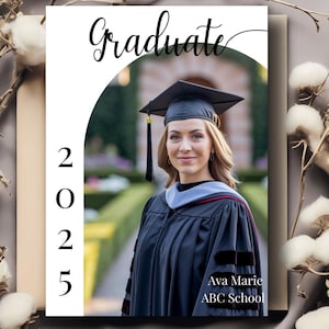 Graduation Invitation Canva Template | Editable Graduation Party Invite | Self-Edit Digital Download | Senior Graduate Party Invitation