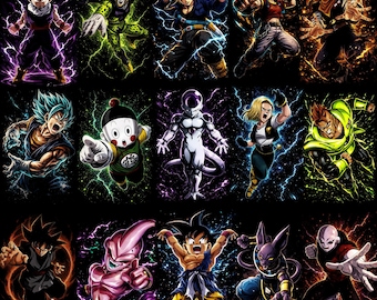 60+ Anime Halftone Designs Bundle | PNG for DTF DTG | Streetwear T-Shirt Graphics | A2 A3 A4 | NoBackground | Digital Download