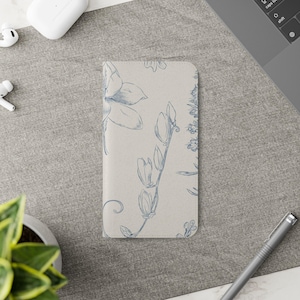 Elegant Floral Flip Cases for Phones, Stylish Phone Covers, Flower Pattern Wallet Case, Gift for Flower Lovers, Mother&#39;s Day Gift