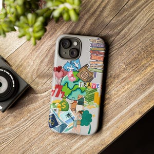 Manifesting Coque de téléphone sur le thème du voyage, Housse de protection pour l'aventure, Cadeau unique pour les voyageurs, Étui compatible Wanderlust, Accessoires de vacances