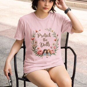 Feminist Advocacy T-Shirt Botanical garden floral design for women's rights gift for her