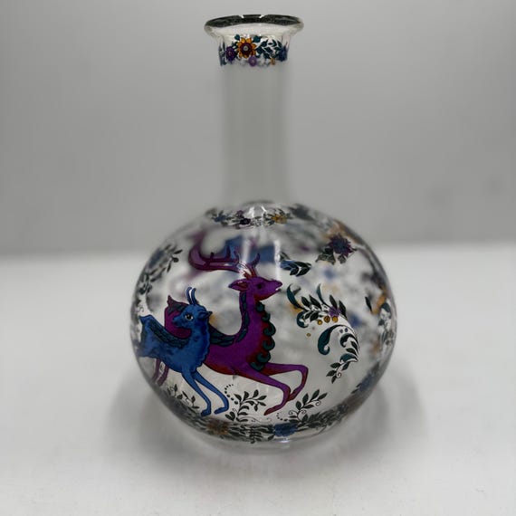 Antique decorated bottle