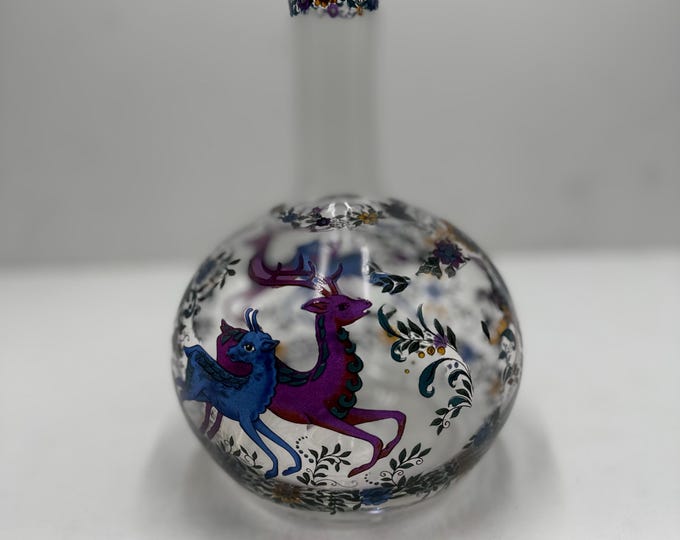 Antique decorated bottle
