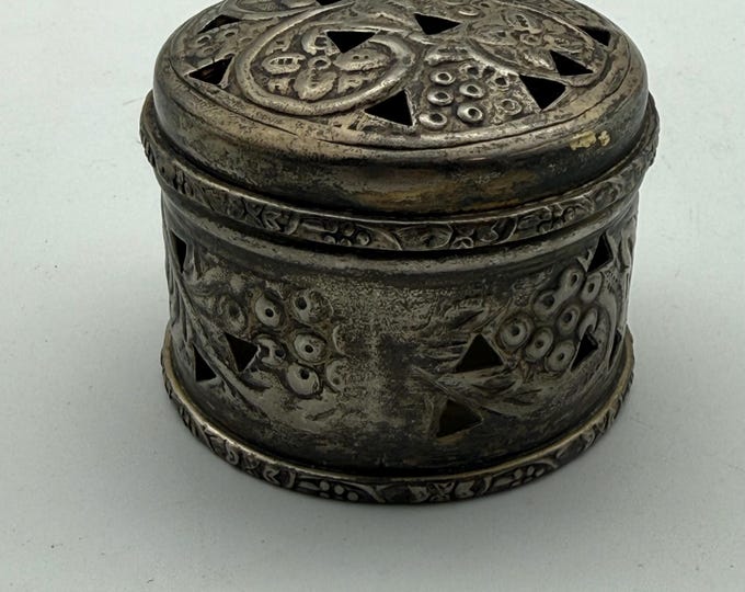 Antique English potpourri box