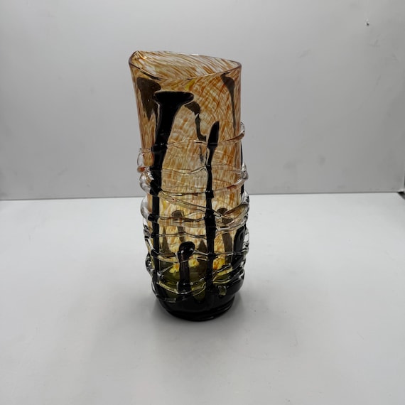 Vintage Murano Glass Artistic Vase - Fornace Santa Chiara
