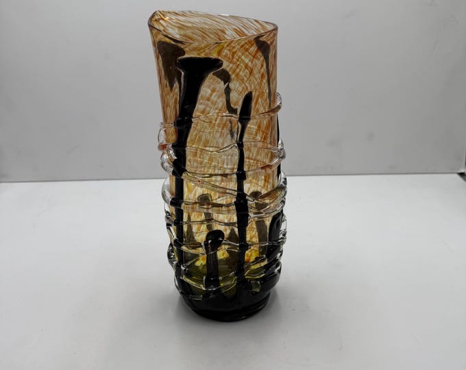 Vintage Murano Glass Artistic Vase - Fornace Santa Chiara