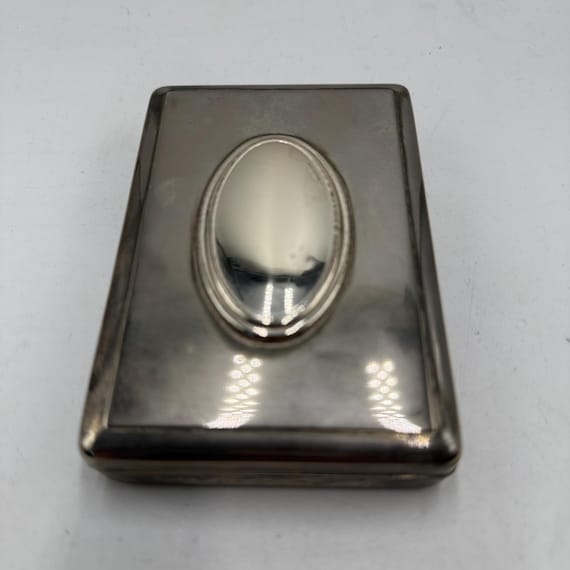 Antique metal cigarette case