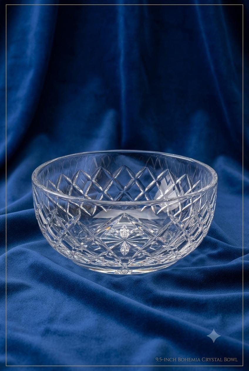 Bohemia crystal bowl - Etsy 日本