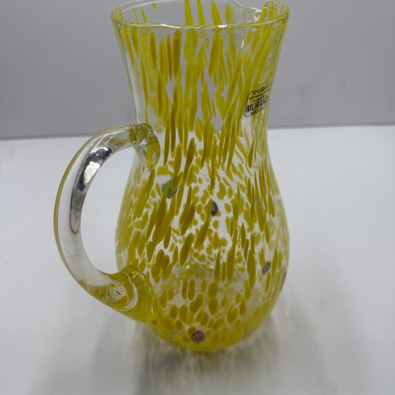 Murano Glass Yellow Carafe