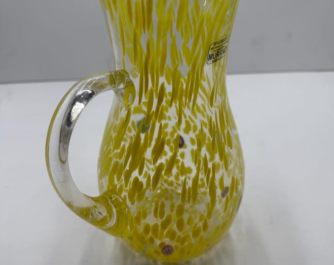 Murano Glass Yellow Carafe