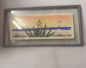 Acquarello Firmato e incorniciato.