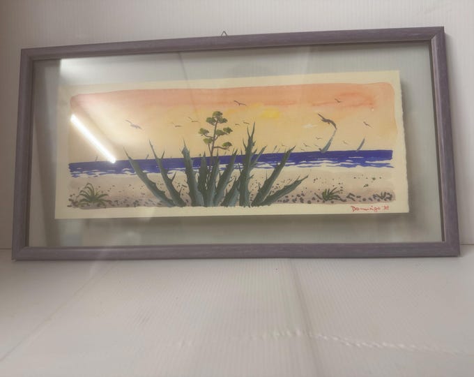 Acquarello Firmato e incorniciato.