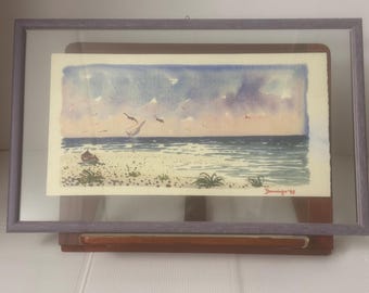 Acquarello Firmato e incorniciato.