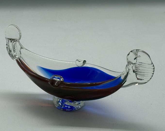 Murano glass gondola in vetro