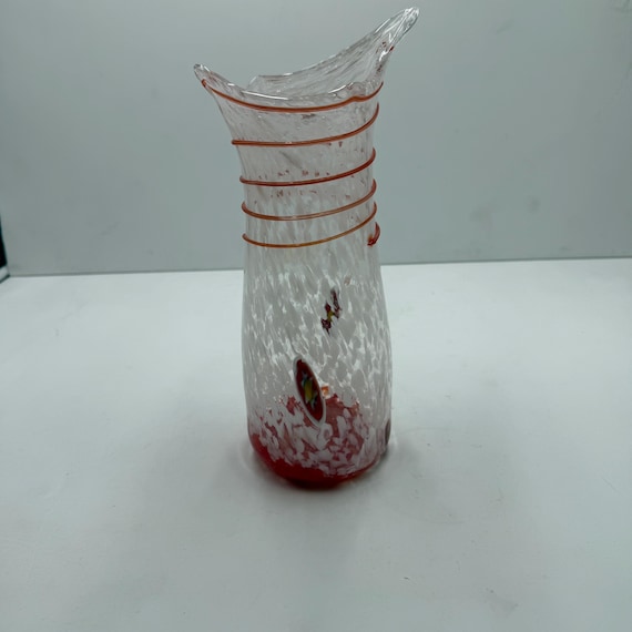 Vintage Murano Glass Artistic Vase - Fornace Santa Chiara