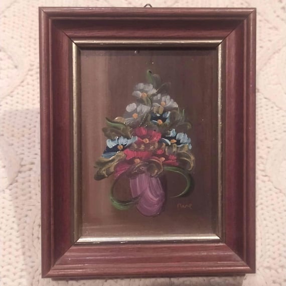 Vintage oil on copper painting