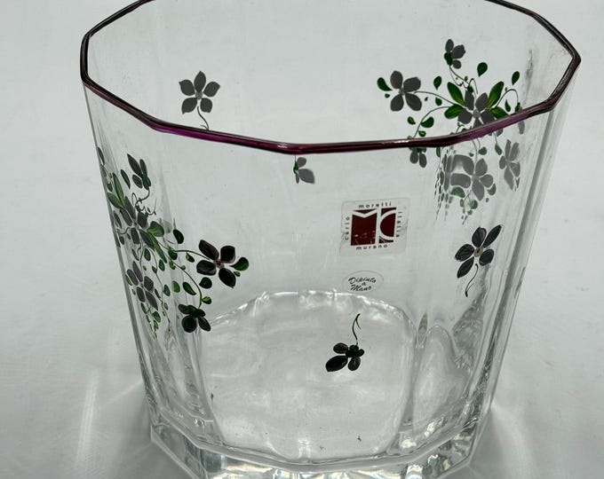 Moretti glassworks Murano Artistic vase