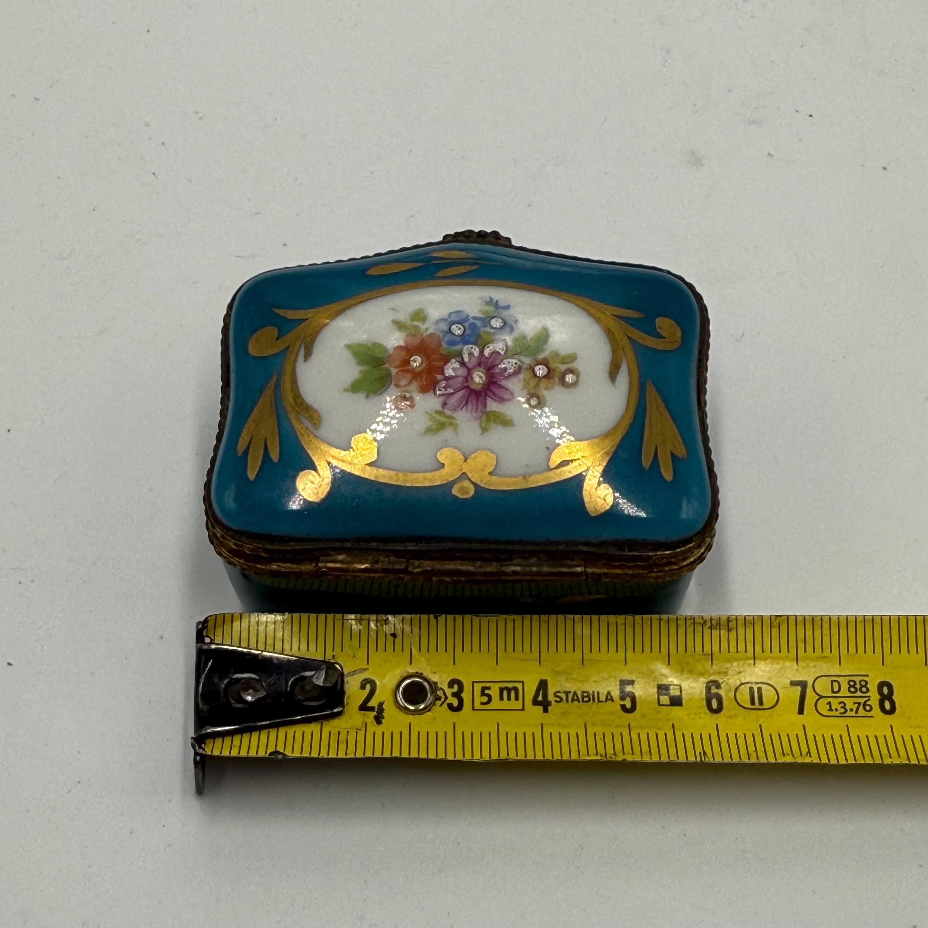 リモージュ磁器のミニチュアジュエリーボックス - Etsy 日本