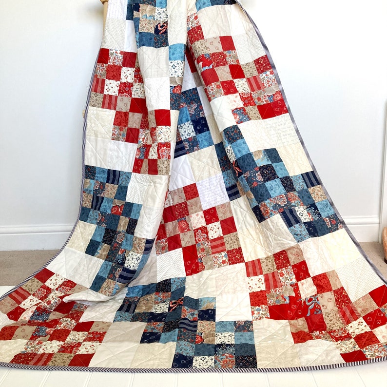 Easy Jelly Roll Quilt Pattern, Modern PDF Quilt Pattern, Hampton - Etsy