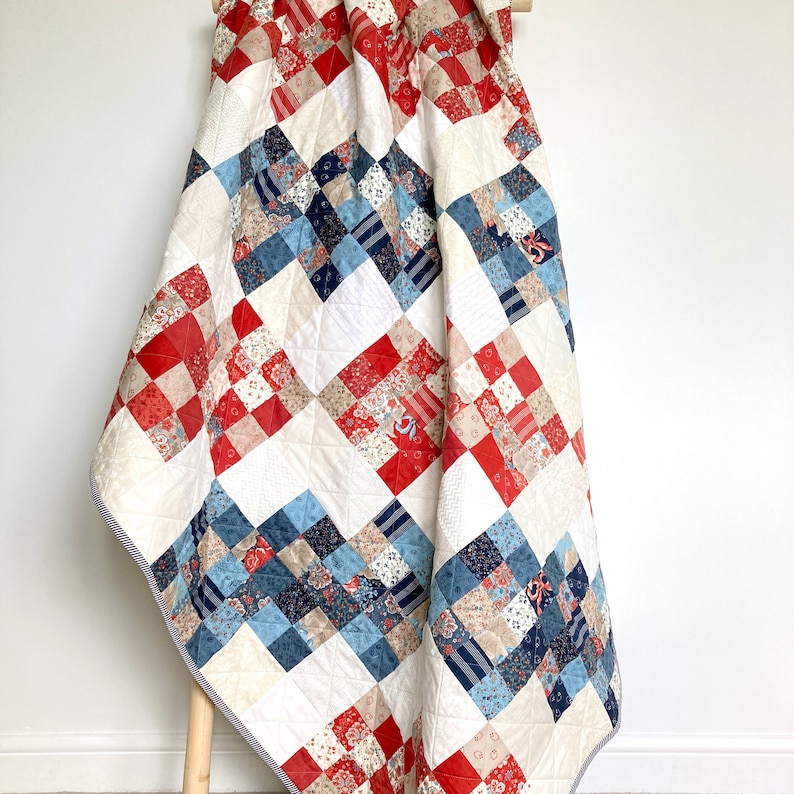 Easy Jelly Roll Quilt Pattern, Modern PDF Quilt Pattern, Hampton - Etsy